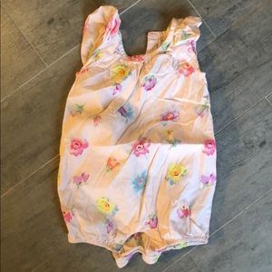 Floral gap romper